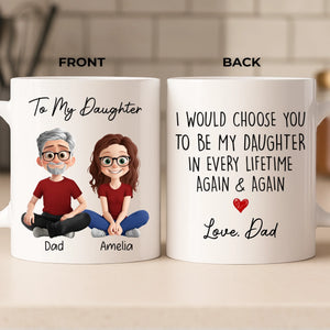 Custom Mug - Personalized Birthday Gifts For Mom, Dad, Son, Daughter - You Warm My World