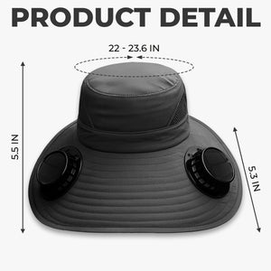 Custom Hat With Fans Solar Power - Personalized Garden Gifts For Gardeners - Garden Queen Vibes