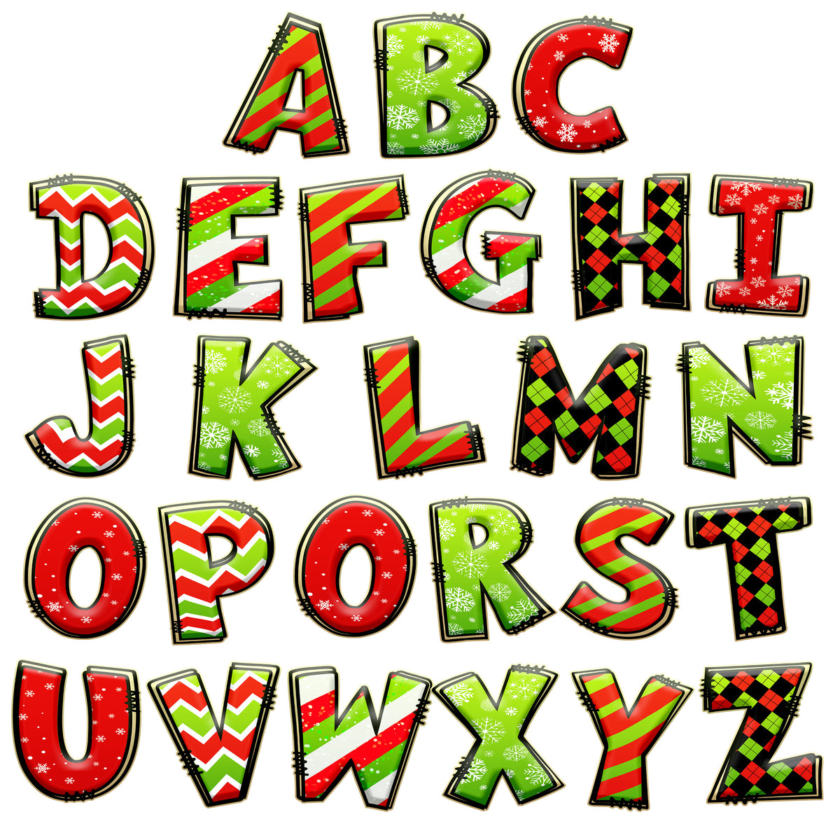 Custom Green Christmas Letter Wooden Ornament - Personalized Christmas Birthday Gifts For Mom, Dad, Brother, Sister, Kids - The Perfect Pop Of Festive Fun