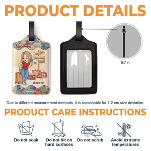 To Travel Is To Live And Collect Moments - Travel Personalized Custom Luggage Tag - Holiday Vacation Gift, Gift For Adventure Travel Lovers