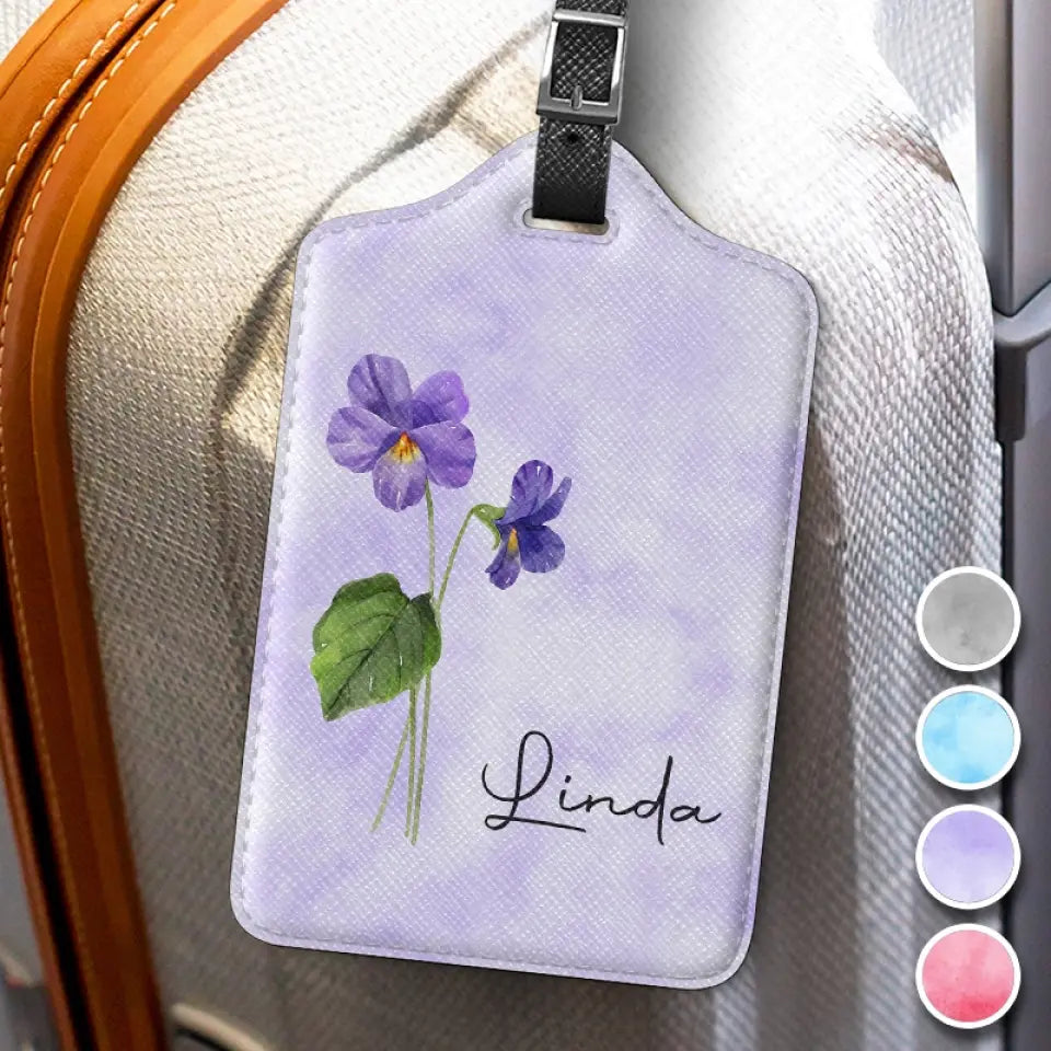 May You Blossom Like A Flower - Bestie Personalized Custom Luggage Tag - Holiday Vacation Gift, Gift For Best Friends, BFF, Sisters