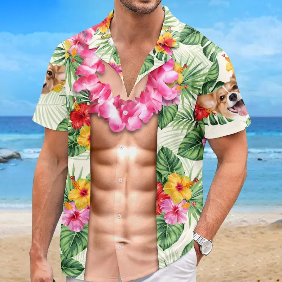 Custom Photo Every Day Should Be A Beach Day - Family Personalized Custom Unisex Tropical Hawaiian Aloha Shirt - Summer Vacation Gift, Gift For Family Members