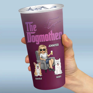 The Dogmother - Dog & Cat Personalized Custom Aluminum Changing Color Cup - Gift For Pet Owners, Pet Lovers