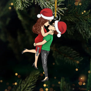 Custom Acrylic Ornament - Personalized Anniversary Christmas Wedding Gifts For Husband And Wife, Him And Her, LGBTQ+ - It's Merry Everything When We're Together