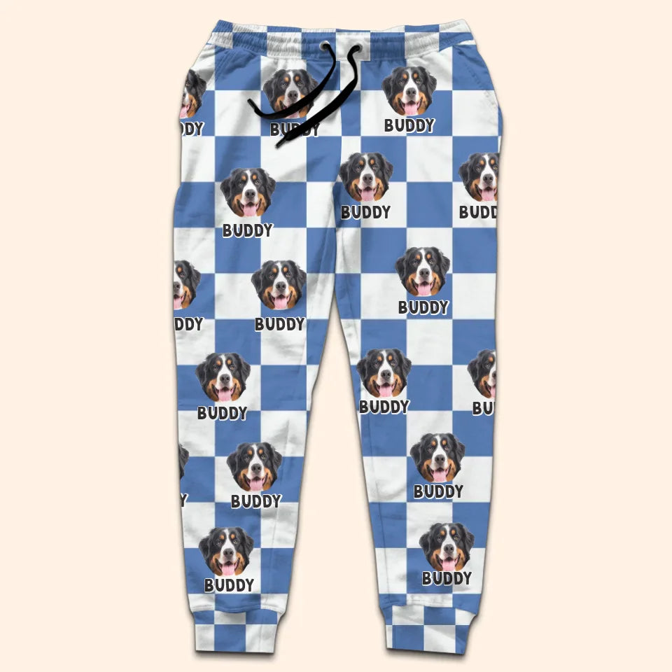 Custom Photo Santa Paws Is Coming To Town - Dog & Cat Personalized Custom Unisex Sweatpants - Christmas Gift For Pet Owners, Pet Lovers