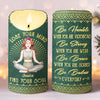What You Imagine You Create - Yoga Personalized Custom LED Candle - Christmas Gift For Yoga Lovers