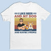 I Like Beer And My Pet - Dog & Cat Personalized Custom Unisex T-shirt, Premium T-shirt, Hoodie - Christmas Gift For Pet Owners, Pet Lovers