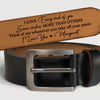 I Love Every Inch Of You - Couple Personalized Custom Engraved Leather Belt - Gift For Husband Wife, Anniversary