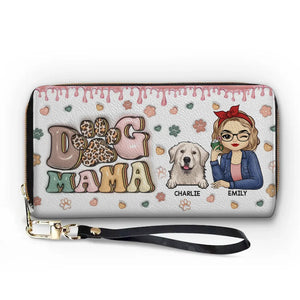 Unconditional Love Comes With Four Paws - Dog & Cat Personalized Custom 3D Inflated Effect Printed Leather Long Wallet -  Gift For Pet Owners, Pet Lovers