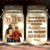 Being With You Is My Greatest Happiness - Couple Personalized Custom Mason Jar Light - Gift For Couple, Husband Wife, Anniversary