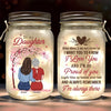 Always Remember I'm Here - Family Personalized Custom Mason Jar Light - Gift For Mom, Daughter