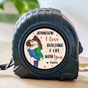 You Make My Heart Smile - Couple Personalized Custom Tape Measure - Gift For Husband Wife, Anniversary
