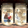 A Mother’s Love For Her Daughter Knows No Limits - Family Personalized Custom Mason Jar Light - Gift For Mom, Daughter