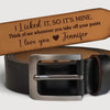 You’re My Forever And Always - Couple Personalized Custom Engraved Leather Belt - Gift For Husband Wife, Anniversary