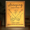 Our Love Is The Greatest Journey Of All - Couple Personalized Custom Frame Light Box - Gift For Husband Wife, Anniversary