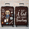 Love Is An Endless Journey - Travel Personalized Custom Luggage Cover - Summer Vacation Gift, Gift For Adventure Travel Lovers