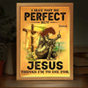 All For Jesus Even I May Not Be Perfect - Family Personalized Custom Frame Light Box - Gift For Yourself, Best Friends, Siblings, Family Members