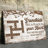 Life Is Sweeter With Grandchildren - Family Personalized Custom Horizontal Canvas - Gift For Grandma, Grandpa, Grandkid