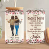 An Unbreakable Bond - Bestie Personalized Custom Glass Cup, Iced Coffee Cup - Gift For Best Friends, BFF, Sisters