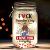 Love Is Sweet, But You’re Spicy Too - Couple Personalized Custom Mason Jar Light - Valentine Gift For Husband Wife, Anniversary