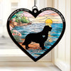 A Dog’s Love, An Everlasting Memory - Memorial Personalized Window Hanging Suncatcher Ornament - Sympathy Gift For Pet Owners, Pet Lovers