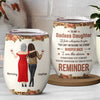 Never Forget How Amazing You Are - Family Personalized Custom Wine Tumbler -  Gift For Mom, Daughter