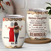 Remember Your Power, Always - Family Personalized Custom Wine Tumbler -  Gift For Mom, Daughter