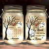 A Little Light To Guide You Through The Tough Days - Memorial Personalized Custom Mason Jar Light - Sympathy Gift For Family Members