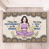 Breathe Deeply, Live Fully - Yoga Personalized Custom Home Decor Decorative Mat - House Warming Gift For Yoga Lovers
