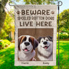 Beware Spoiled Rotten Dog Lives Here - Dog Personalized Custom Flag - Gift For Pet Owners, Pet Lovers