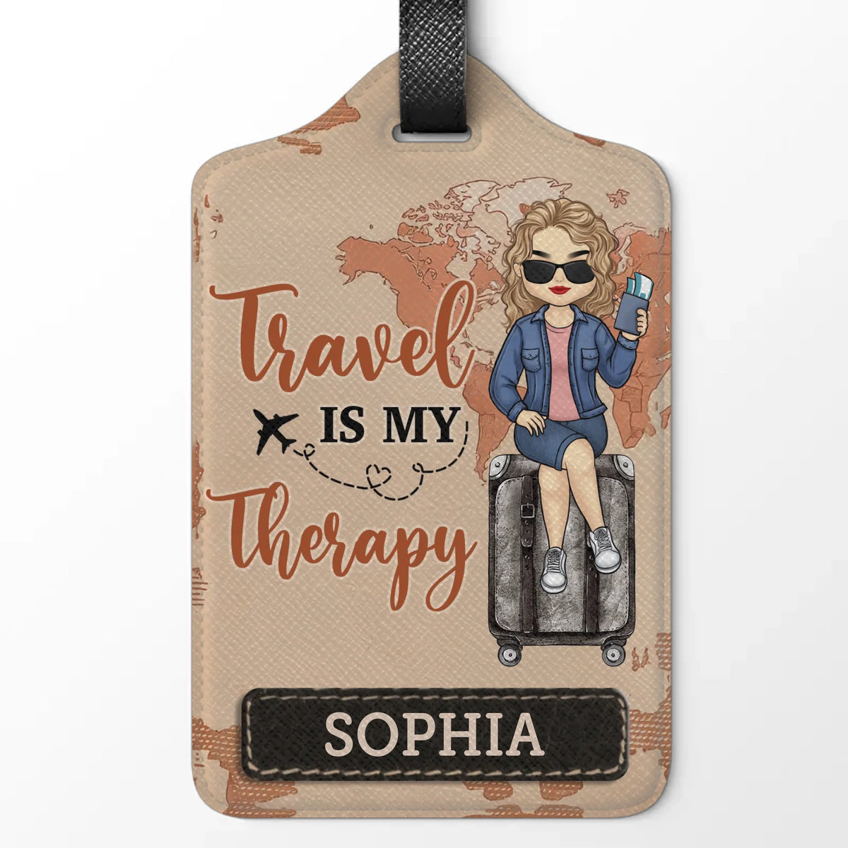 Wander Often, Wonder Always - Travel Personalized Custom Luggage Tag - Holiday Vacation Gift, Gift For Adventure Travel Lovers