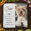 Custom Photo Square Shaped Memorial Stone - Personalized Pet Memorial Sympathy Gifts For Dogs, Cats, Loss Of Dog - Deeply Loved