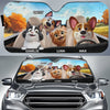 Paws On Board, Fun Ahead - Dog & Cat Personalized Custom Auto Windshield Sunshade, Car Window Protector - Gift For Pet Owners, Pet Lovers