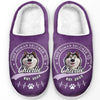 Happiness Is A Wagging Tail - Dog Personalized Custom Fluffy Slippers - Gift For Pet Owners, Pet Lovers