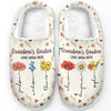 Walk In Love, Walk In Comfort - Family Personalized Custom Fluffy Slippers - Mother's Day, Gift For Mom, Grandma