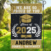 We Are So Proud Of You - Family Personalized Custom Flag - Graduation Gift For Family Members, Siblings, Brothers, Sisters