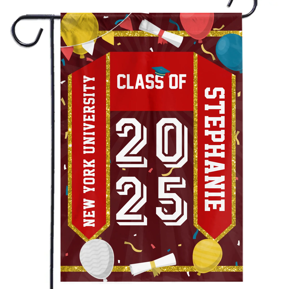 Graduation Is A New Chapter - Family Personalized Custom Flag - Graduation Gift For Family Members, Siblings, Brothers, Sisters