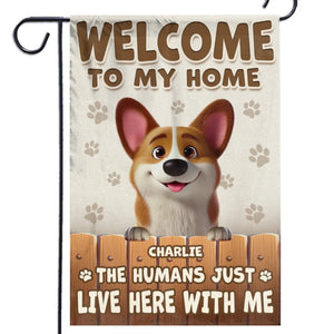 My House, My Rules - Dog Personalized Custom Flag - Gift For Pet Owners, Pet Lovers