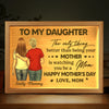 Every Step Echoes Her Love - Family Personalized Custom Frame Light Box - Mother's Day, Gift For Mom, Daughter