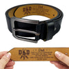 Lucky To Have You In Life - Family Personalized Custom Engraved Leather Belt - Father's Day, Gift For Dad, Grandpa