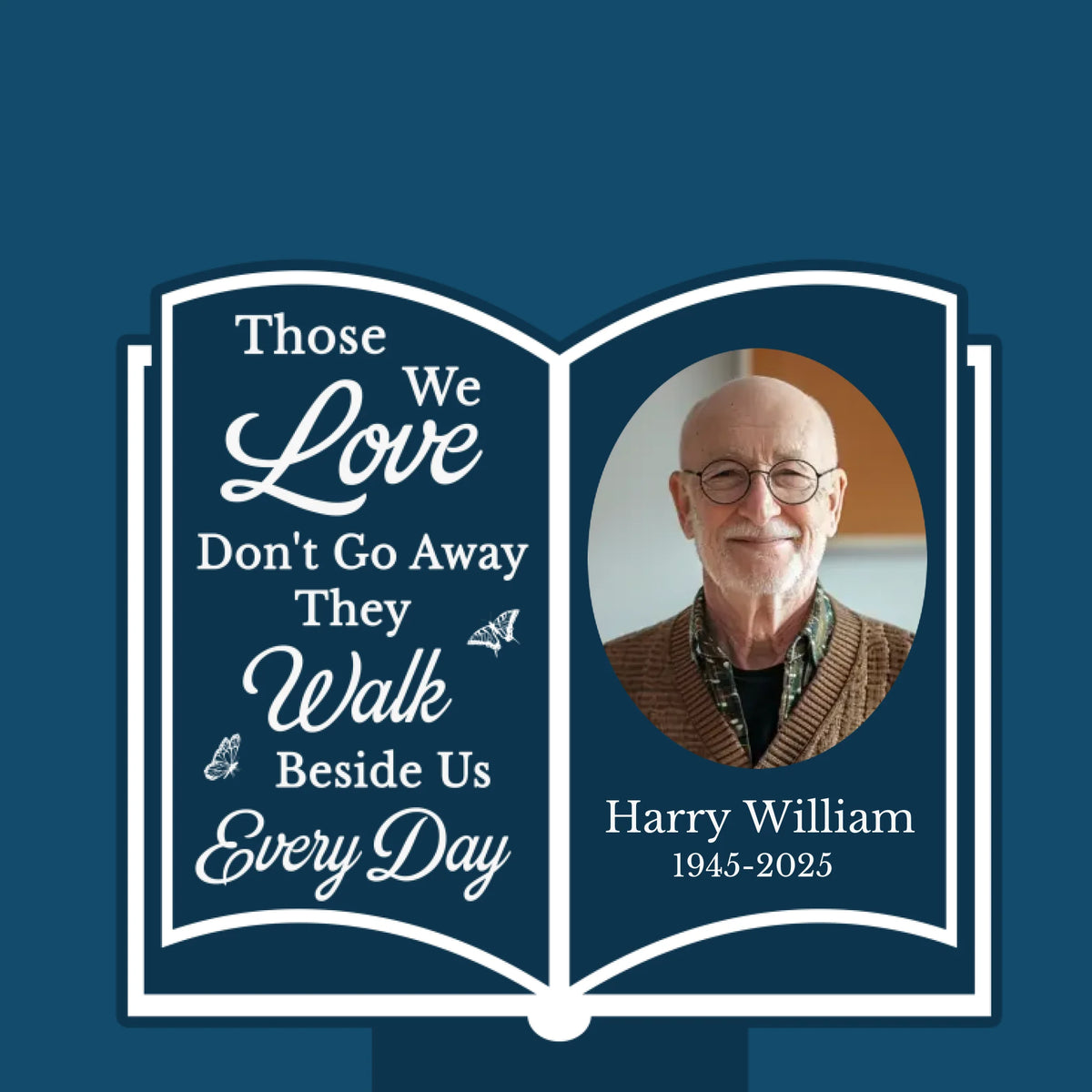 Custom Photo Memories Keep Us Together - Memorial Personalized Custom Garden Solar Light - Sympathy Gift For Family Members