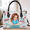 Keep Calm I'm A Nurse - Nurse Personalized Custom Leather Handbag - Appreciation, Thank You Gift, Nurse Life, Doctor Life