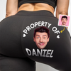 Custom Photo Property Of Me, Handle Like A Queen - Personalized Custom Women Leggings - Gift For Wife, Anniversary