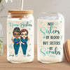 Not Just Coworkers, Scrub Soulmates - Nurse Personalized Custom Glass Cup, Iced Coffee Cup - Appreciation, Thank You Gift, Nurse Life, Doctor Life