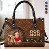 Just A Girl And Her Pup - Dog Personalized Custom Leather Handbag - Mother's Day, Gift For Pet Owners, Pet Lovers