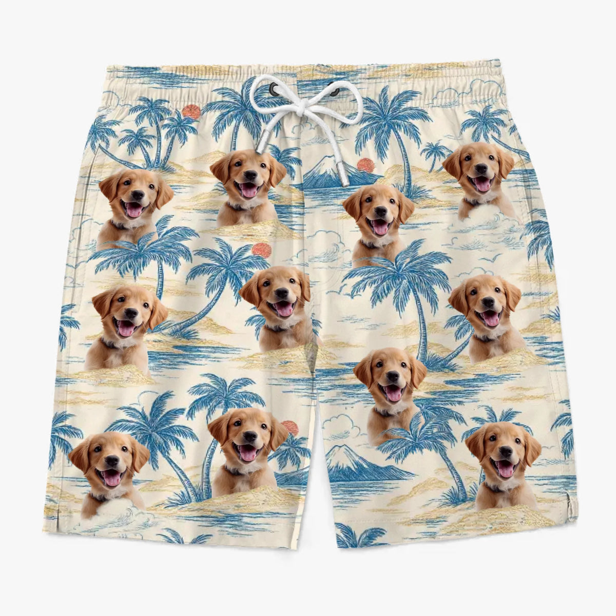 Custom Photo Tropic Like It’s Paw-Sible - Dog & Cat Personalized Custom Tropical Hawaiian Aloha Men Beach Shorts - Summer Vacation Gift For Pet Owners, Pet Lovers