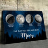 The Night The Stars Brought Us To You - Family Personalized Custom Horizontal Canvas - Mother's Day, Gift For Mom, Grandma