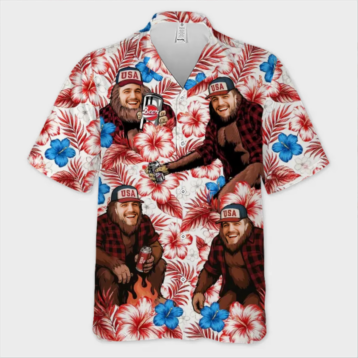 Custom Photo Sun’s Out, Fun’s Out - Funny Personalized Custom Unisex Tropical Hawaiian Aloha Shirt - Summer Vacation Gift, Gift For Family Members, Best Friends, Siblings, Travel Lovers