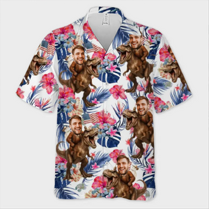 Custom Photo Some Call It Chaos, I Call It A Beach Trip - Funny Personalized Custom Unisex Tropical Hawaiian Aloha Shirt - Summer Vacation Gift, Gift For Family Members, Best Friends, Siblings, Travel Lovers