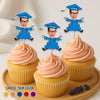 Custom Photo Sweet Success, One Bite At A Time - Family Personalized Custom Cake Toppers - Graduation Gift For Family Members, Siblings, Brothers, Sisters, Best Friends